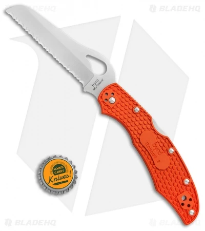 Byrd Cara Cara Rescue 2 Lockback Knife Orange FRN (3.94" Satin Serr) BY17SOR2 - Image 4