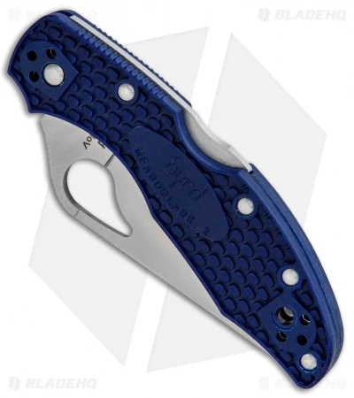 Byrd Meadowlark 2 Lockback Knife Blue FRN (2.84" Satin Serr) BY04PSBL2 - Image 2