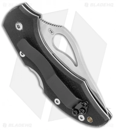 Byrd Robin Lockback Knife Serrated Black G-10 (2.375" Satin) BY10GS - Image 3