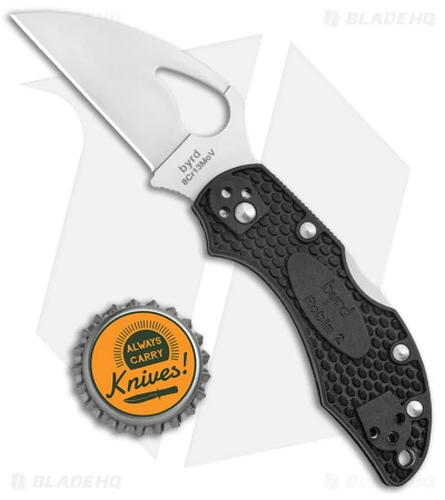 Byrd Robin 2 Lockback Knife Wharncliffe Black FRN (2.4" Satin) BY10PBKWC2 - Image 4