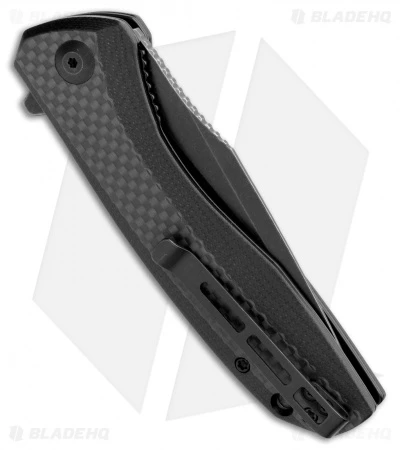 CIVIVI Baklash Flipper Liner Lock Knife G-10/CF (3.5" Black Stonewash) C801I - Image 3