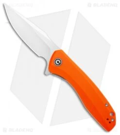 CIVIVI Baklash Flipper Liner Lock Knife Orange G-10 (3.5" Satin) C801G