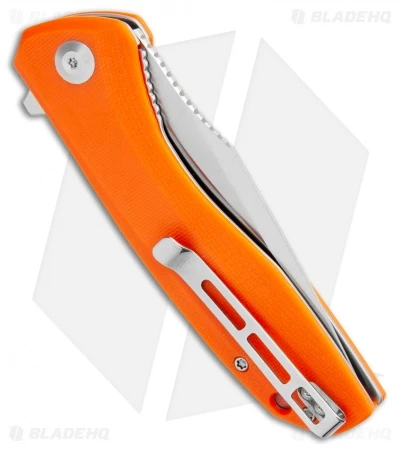 CIVIVI Baklash Flipper Liner Lock Knife Orange G-10 (3.5" Satin) C801G - Image 3