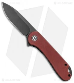 CIVIVI Elementum Liner Lock Knife Burgundy G-10 (2.9" Black)