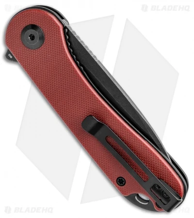 CIVIVI Elementum Liner Lock Knife Burgundy G-10 (2.9" Black) - Image 3