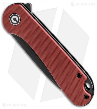 CIVIVI Elementum Liner Lock Knife Burgundy G-10 (2.9" Black) - Image 2