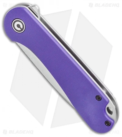 CIVIVI Elementum Liner Lock Knife Purple G-10 (2.9" Satin D2) - Image 2