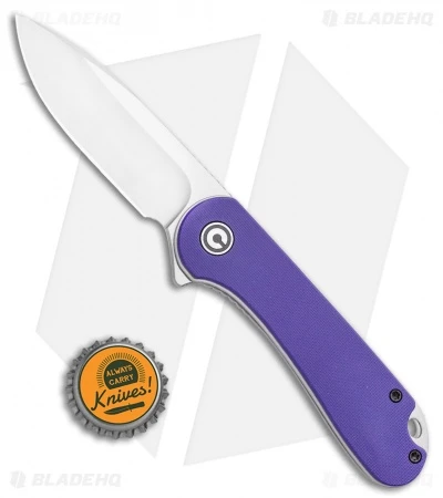 CIVIVI Elementum Liner Lock Knife Purple G-10 (2.9" Satin D2) - Image 4