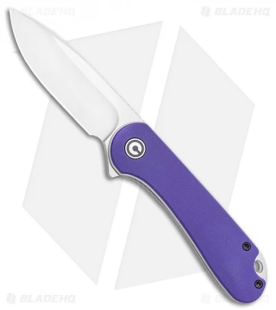 CIVIVI Elementum Liner Lock Knife Purple G-10 (2.9" Satin D2)