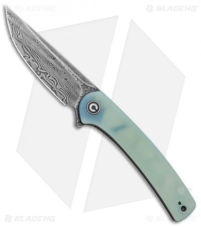 CIVIVI Mini Asticus Liner Lock Knife Natural G-10 (3.25" Damascus)