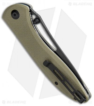 CIVIVI Picaro Liner Lock Knife OD Green G-10 (3.94" Black Stonewash) - Image 3