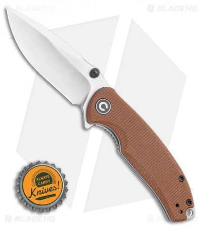 CIVIVI Pintail Liner Lock Knife Brown Micarta (3" Satin) C2020A - Image 4