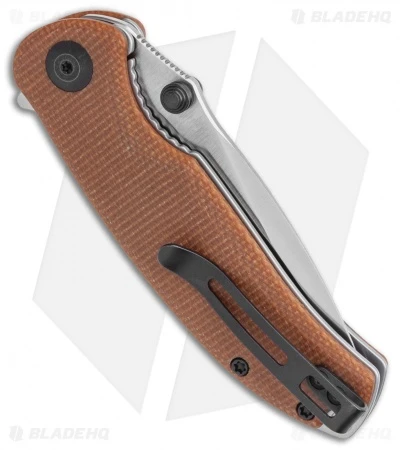 CIVIVI Pintail Liner Lock Knife Brown Micarta (3" Satin) C2020A - Image 3