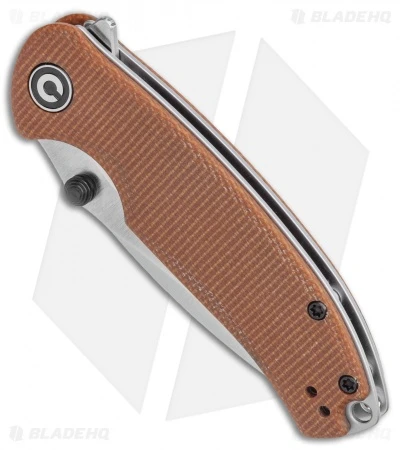CIVIVI Pintail Liner Lock Knife Brown Micarta (3" Satin) C2020A - Image 2