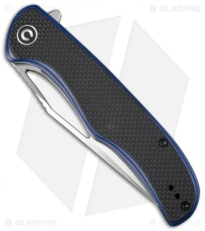 CIVIVI Shredder Liner Lock Knife Black/Blue Layered G-10 (3.7" Satin D2) C912A - Image 2