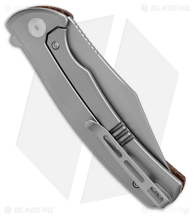 CIVIVI Sinisys Frame Lock Knife Brown Micarta/Steel (3.7" BB) C20039-2 - Image 3