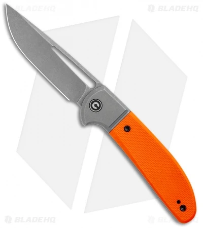 CIVIVI Trailblazer Slip Joint Knife Orange G10 (3" Stonewash) C2018A