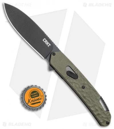 CRKT Onion Bona Fide Field Strip Knife OD Green (3.18" Black) K540GKP - Image 4