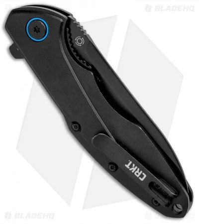 CRKT Caligo Liner Lock Flipper Knife Black Al (3.1" D2 Black) BHQ Exclusive - Image 3
