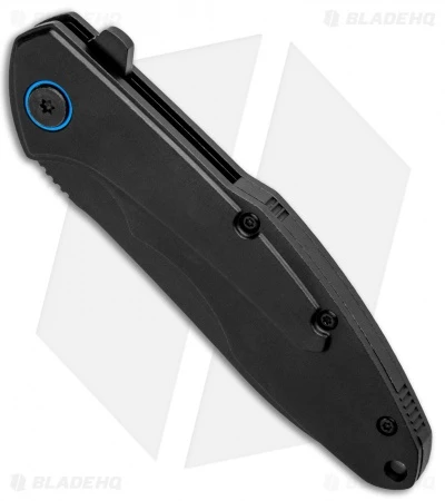 CRKT Caligo Liner Lock Flipper Knife Black Al (3.1" D2 Black) BHQ Exclusive - Image 2