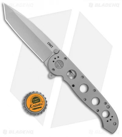 CRKT M16-04SS Stainless Steel Frame Lock Knife Tanto (3.9" Bead Blast) - Image 4