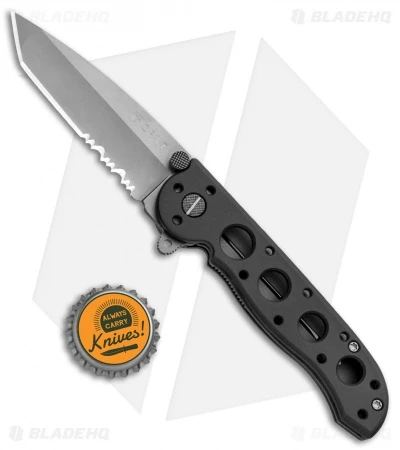 CRKT Carson M16-12 Folding Tanto Flipper Knife BB (3" Bead Blast Serr) - Image 4