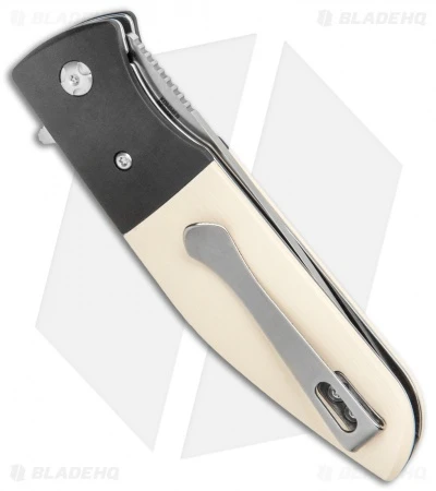 CRKT Curfew Spring Assisted Knife White Fiber/Black Aluminum (3.1" Satin) - Image 3