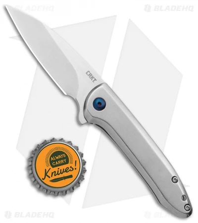 CRKT Delineation Spring Assisted Frame Lock Knife Stainless Steel (3" Satin) - Image 4