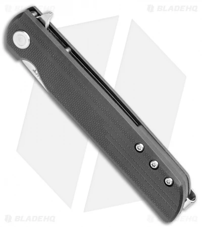 CRKT LCK + Spring Assisted Liner Lock Knife Black GRN (3.3" Satin) 3801 - Image 2