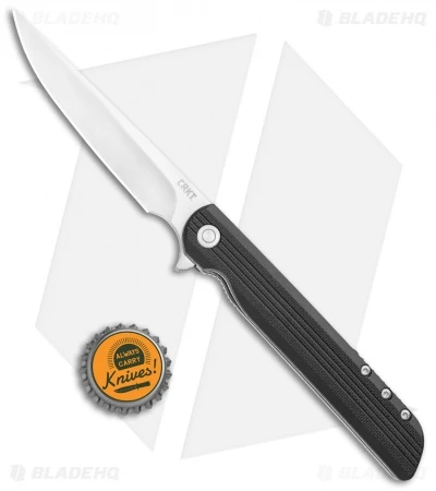 CRKT Large LCK + Spring Assisted Liner Lock Knife Black G-10 (3.6" Satin) 3810 - Image 4