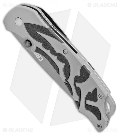 CRKT Lerch Moxie Knife Gray/Black Spring Assisted (3.29" Grey Plain) 1102 - Image 2