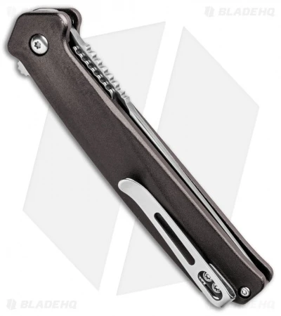 CRKT Onion Helical Liner Lock Tanto Knife Aluminum (3.52" Satin) K500GXP - Image 3