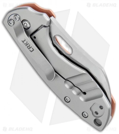 CRKT Pilar Frame Lock Knife Stainless Steel/Copper (2.4" Satin) 5311CU - Image 3