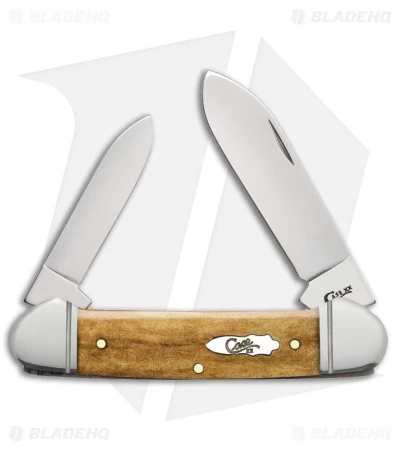 Case Canoe Knife 3.6" Antique Smooth Bone (62131 SS) 58198