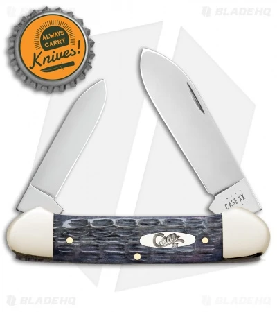 Case Canoe Knife 3.625" Worn Gray Bone CV Crandall Jig (62131 CV) 58415 - Image 4
