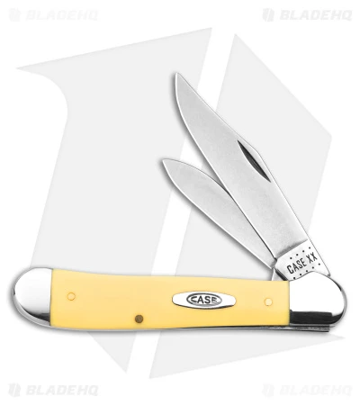 Case Cutlery Copperhead Knife Yellow Synthetic (3" 3249 CV)