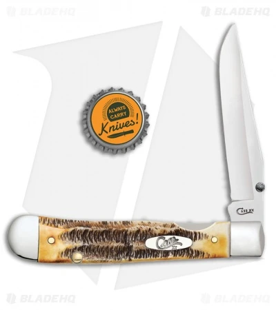 Case Kickstart TrapperLock Assisted Knife BoneStag (6.5154AC SS) - Image 2