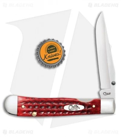 Case Kickstart TrapperLock Assisted Knife Pocket Worn Old Red Bone (6154AC SS) - Image 2