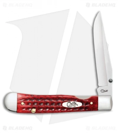 Case Kickstart TrapperLock Assisted Knife Pocket Worn Old Red Bone (6154AC SS)