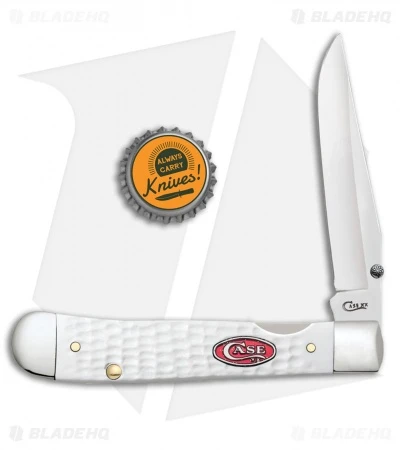 Case Kickstart TrapperLock Assisted Knife Synthetic White Jig Bone (6154AC SS) - Image 2