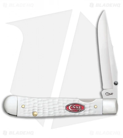 Case Kickstart TrapperLock Assisted Knife Synthetic White Jig Bone (6154AC SS)