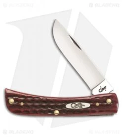 Case Cutlery Pocket Worn Sod Buster Jr. Traditional Knife 3.625" Red Bone 10304