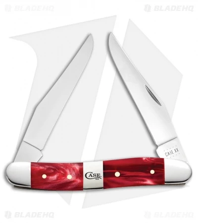 Case Knives Muskrat Traditional Knife Red Pearl Kirinite (3.9" - MUSKRAT SS)