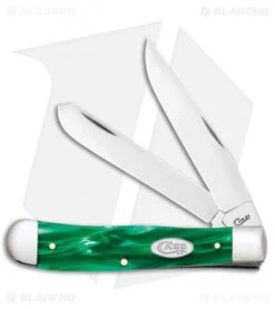 Case Cutlery Trapper Pocket Knife 4.125" Christmas Green Kirinite