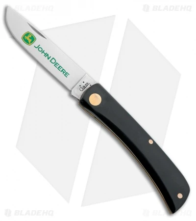 Case John Deere Sodbuster Jr. Knife 3.625" Black (2137 SS) 1826
