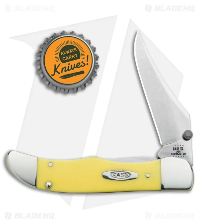 Case Kickstart Mid-Folding Hunter Assisted Knife Yellow (31265AC CV) 30117 - Image 4