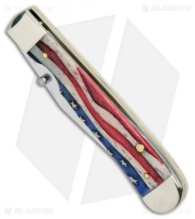 Case Kickstart TrapperLock Assisted Knife Embelished Bone (6154AC SS) 64139 - Image 2