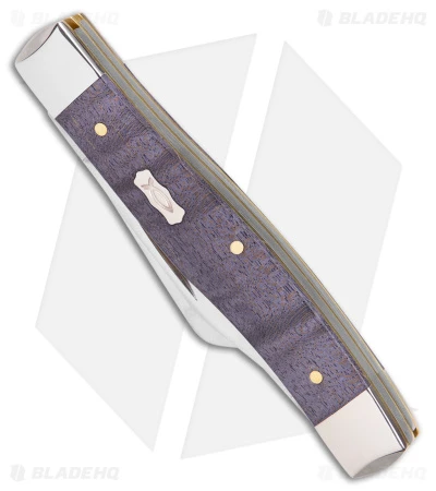 Case Cutlery Medium Stockman Knife 3.6" Smooth Purple Curly Maple (73032 SS) - Image 2