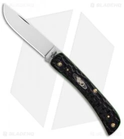 Case Sod Buster Jr Pocket Knife 3.625" Hunter Green Jigged Bone 87081
