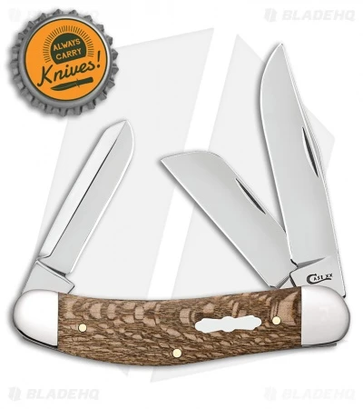 Case Sowbelly Pocket Knives 3.875" Brown Sycamore Wood (TB7339 SS) 27267 - Image 2